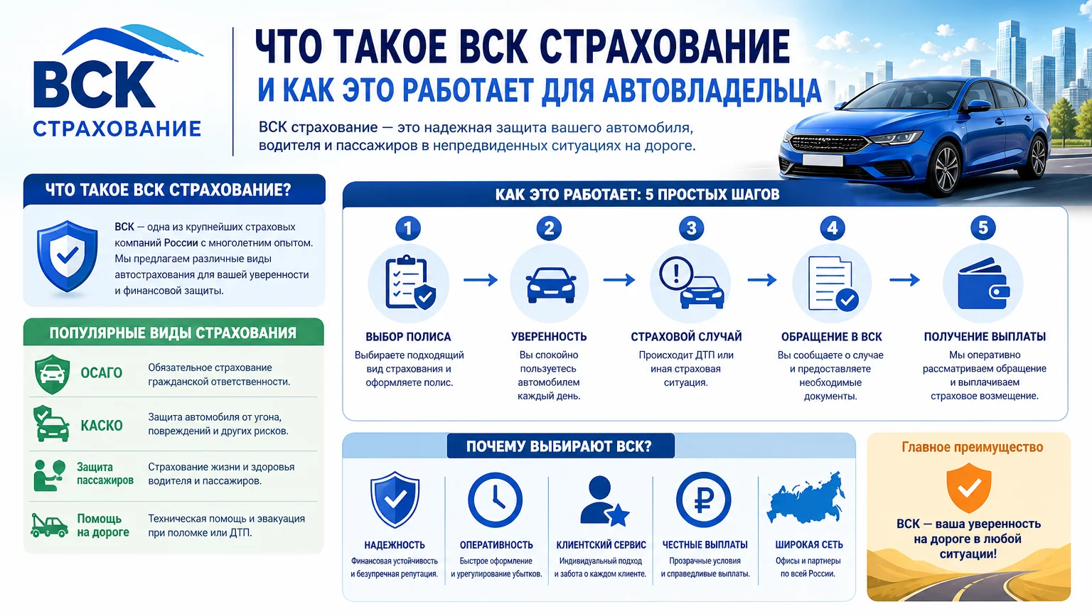 Что такое ВСК страхование и как это работает для автовладельца
