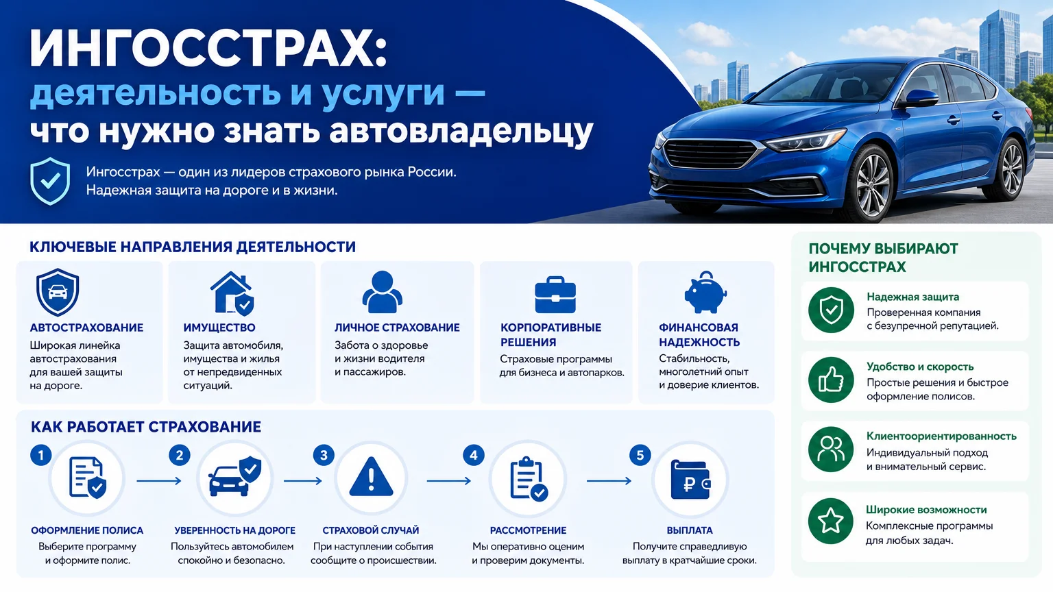 Ингосстрах: деятельность и услуги — что нужно знать автовладельцу