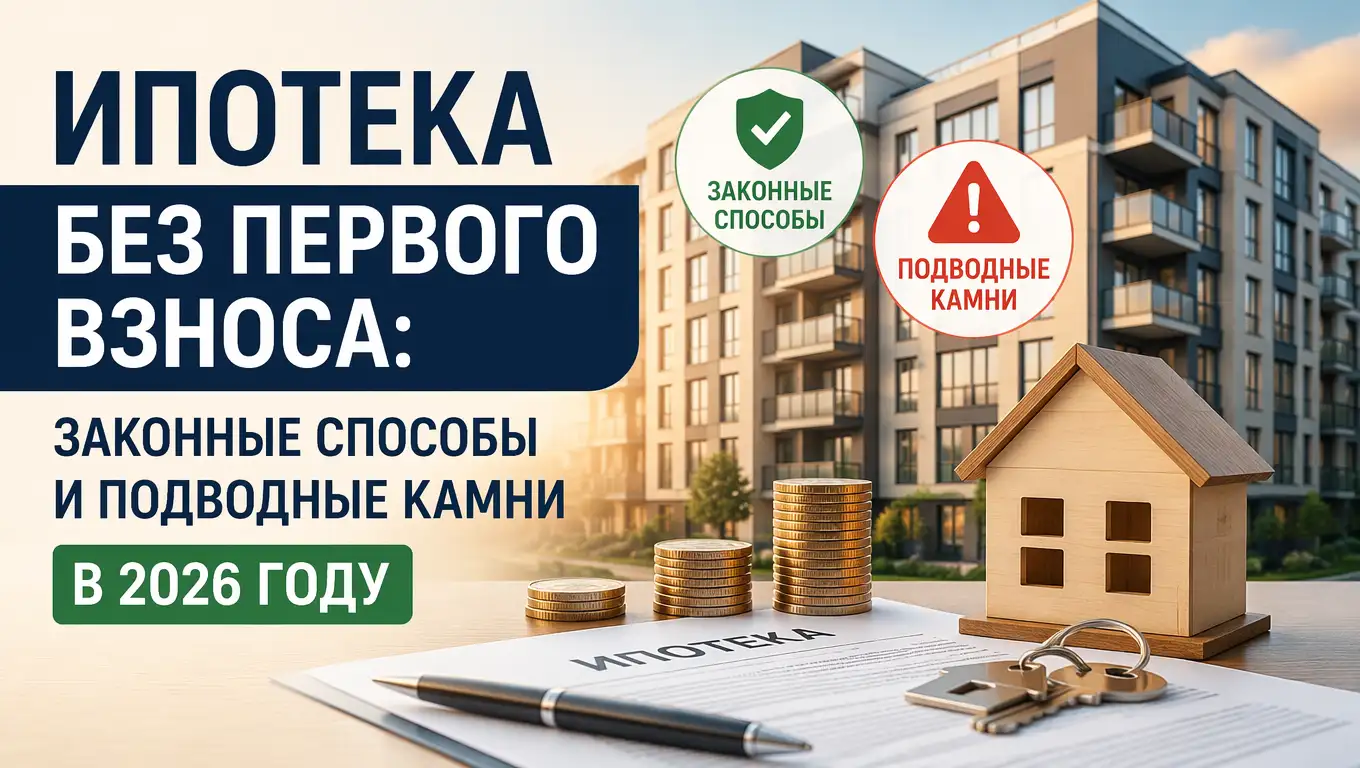 Ипотека без первого взноса: законные способы и подводные камни в 2026 году