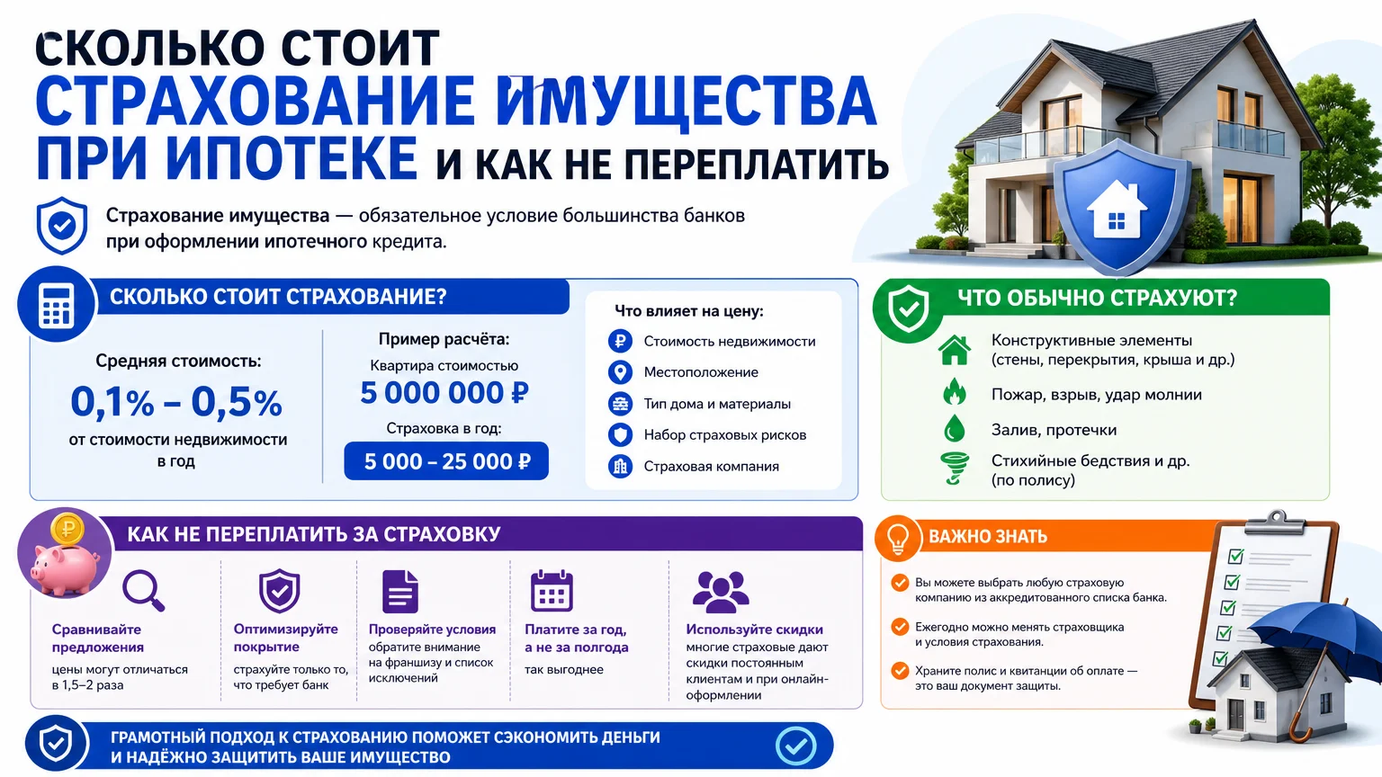 Сколько стоит страхование имущества при ипотеке и как не переплатить